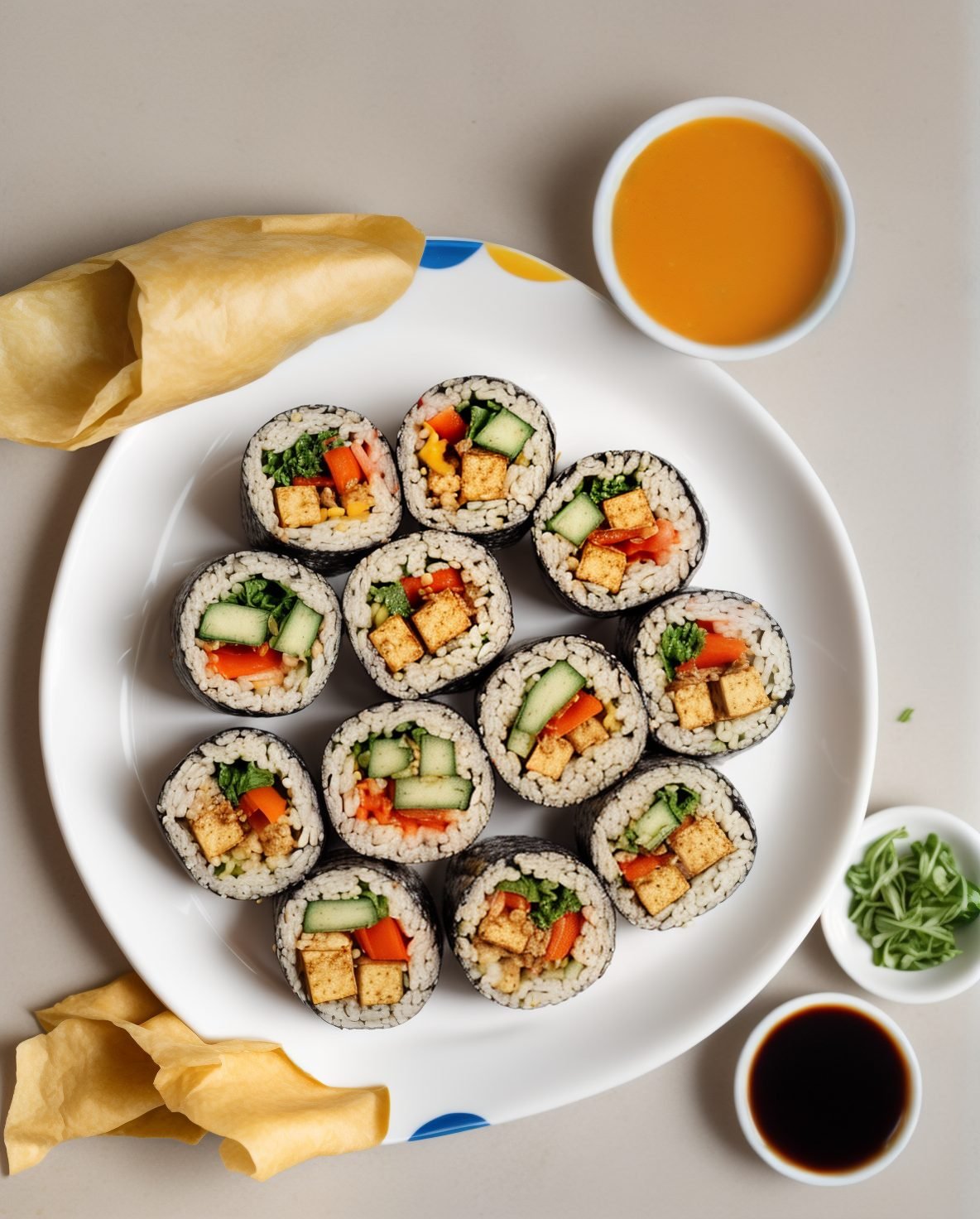 vegan-kimbap-plate