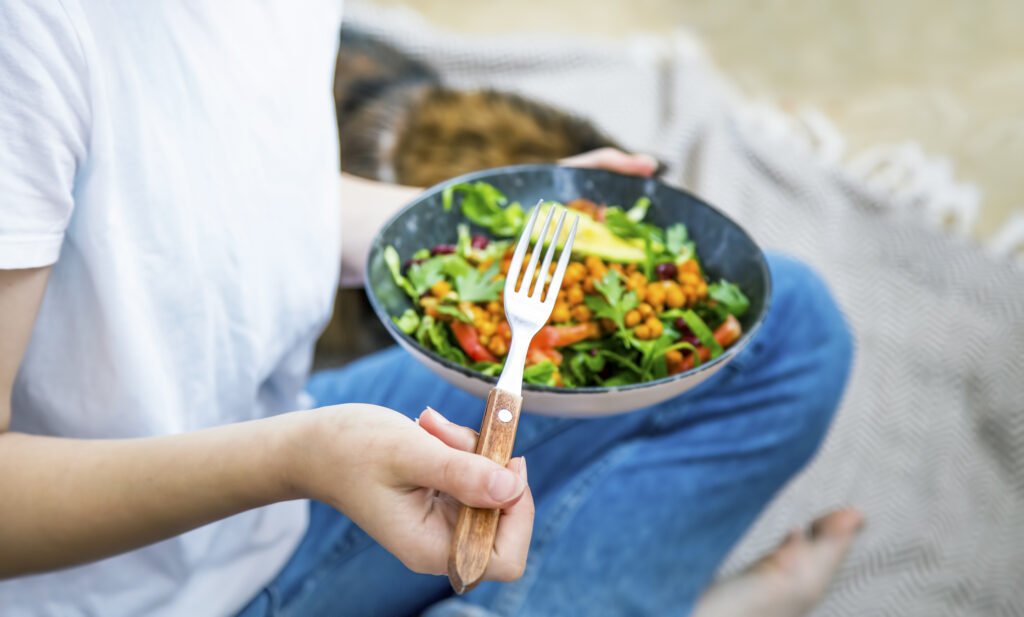 healthy eating with fruits and vegetables