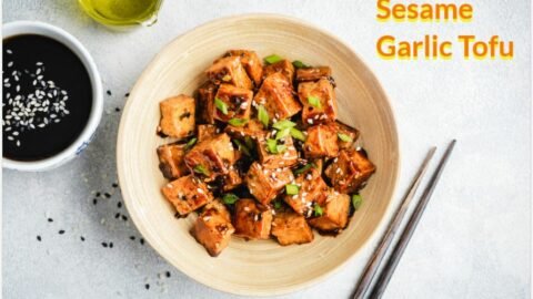 sesame garlic tofu