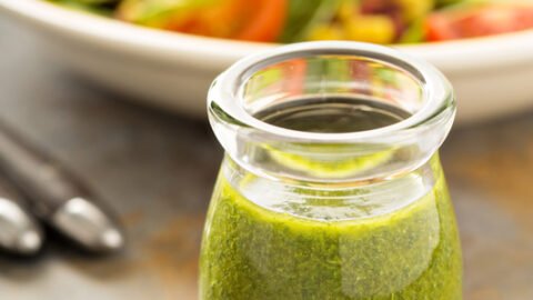 vegan green olive salad dressing