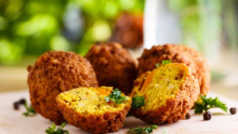 vegan fried falafel