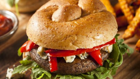 Smoked Vegan Portobello Mushroom Burger