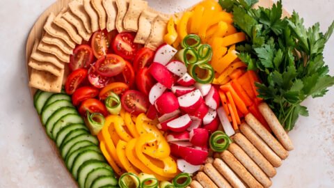 Colorful Vegan Charcuterie Board