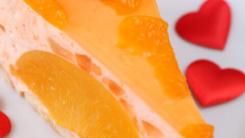 Vegan Peach Mousse with Tangerine