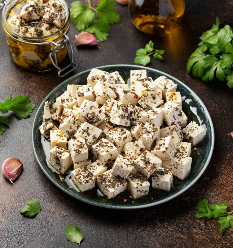 Vegan Tofu Feta Cheese