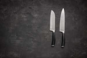 santoku knife, chef knife