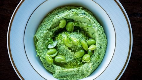 Edamame-Pesto Green Dip