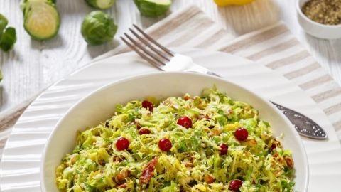 Vegan Brussels Sprouts Slaw