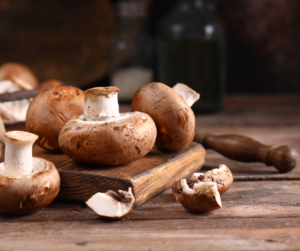 Raw Portobello Mushrooms