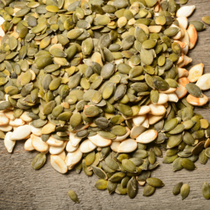 Raw Pumpkin Seeds and Roasted