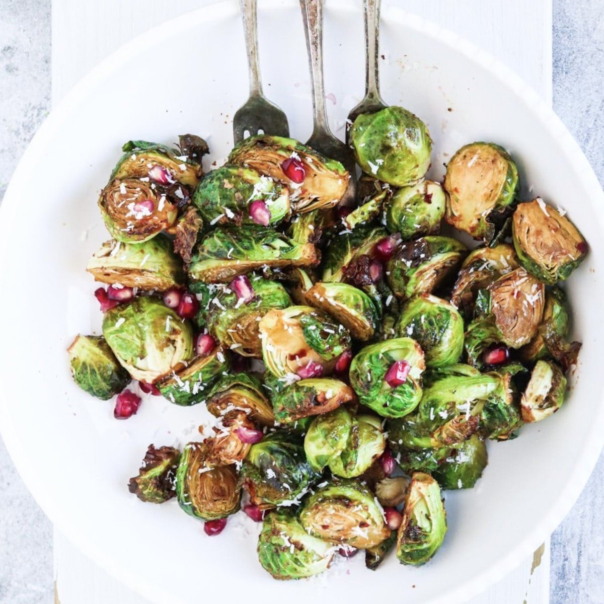 Air Fryer Brussel Sprouts With Balsamic