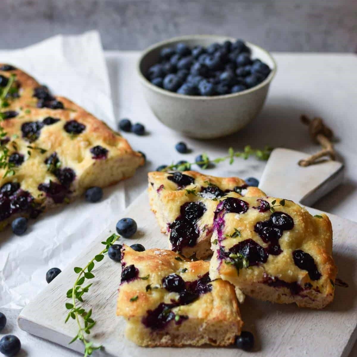 Blueberry And Thyme Focaccia Brunch Amp Batter