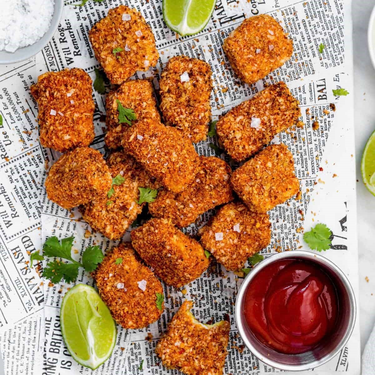 Crispy Air Fryer Tofu Nuggets Recipe Vegan
