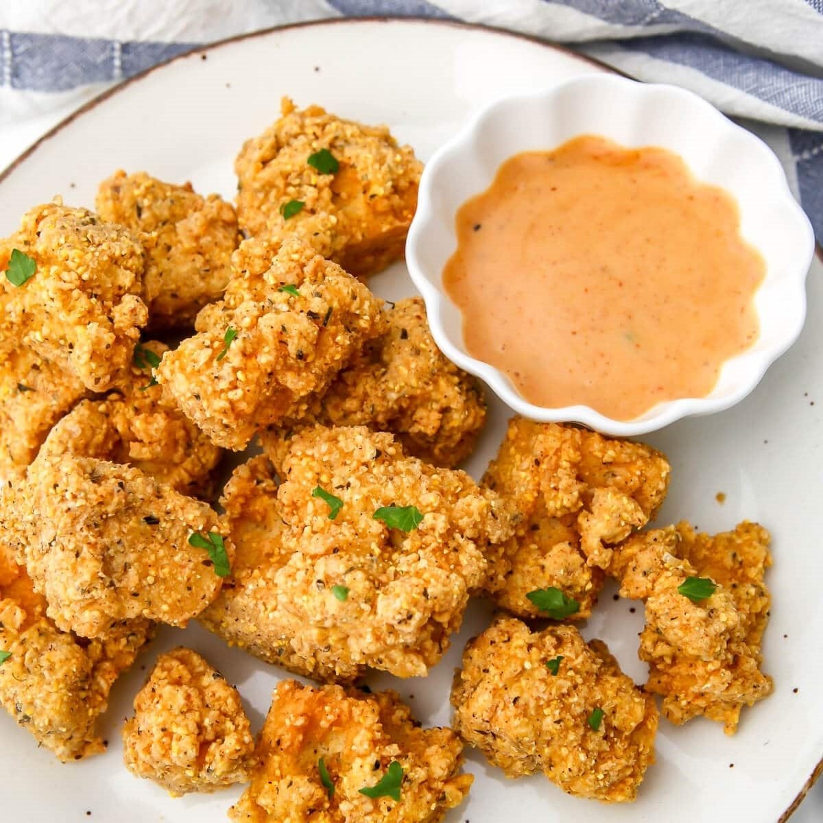 Crispy Tofu Fried Chicken Nuggets