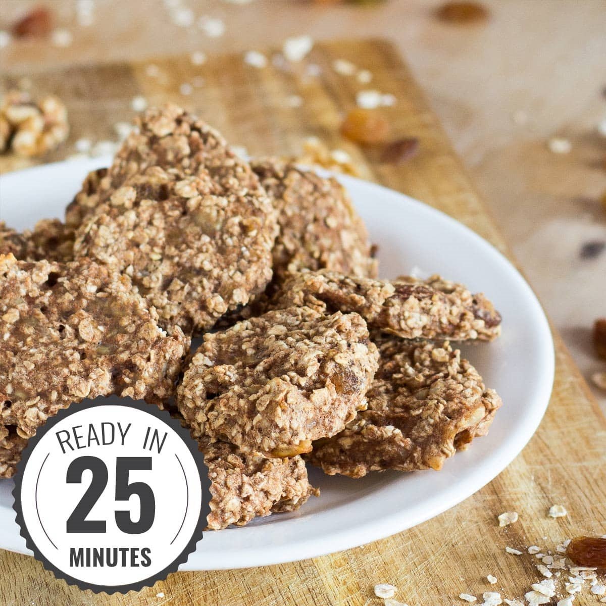 Delicious And Healthy Oatmeal Banana Cookies