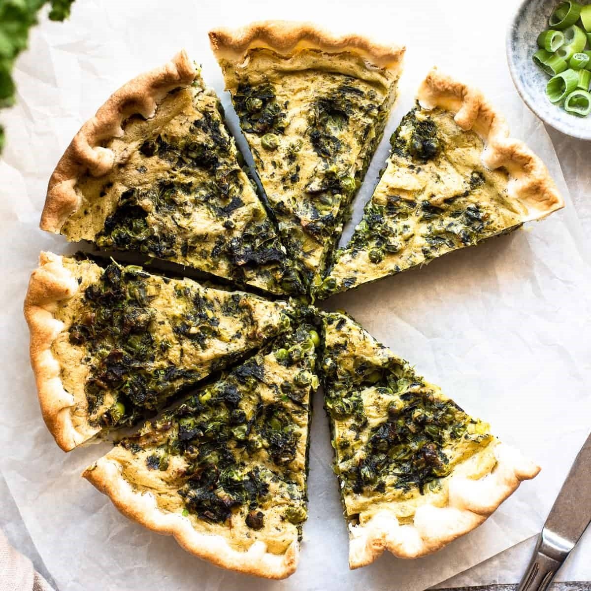 Easy Vegan Spinach Quiche With Silken Tofu