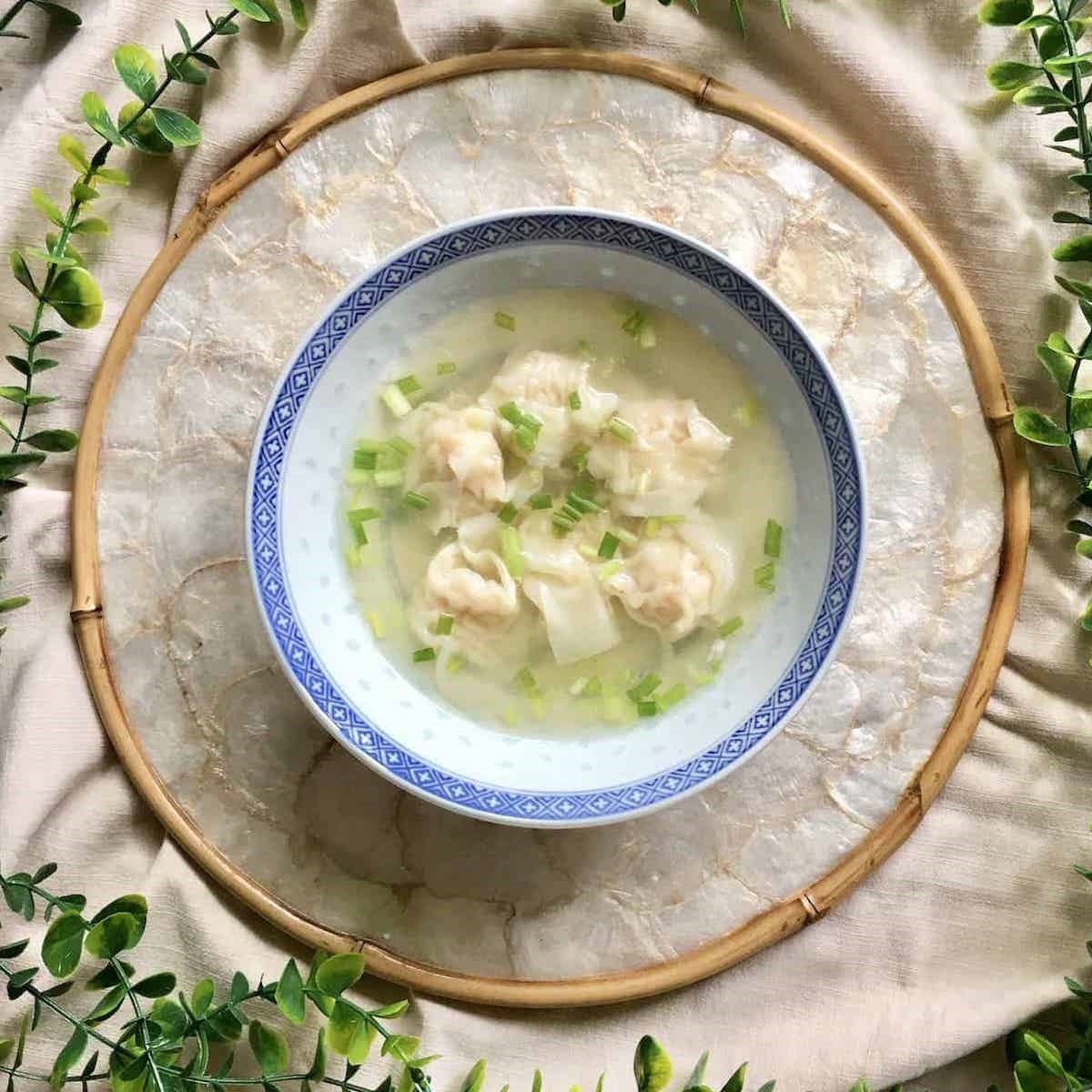 Easy Vegan Wonton Soup For Colds