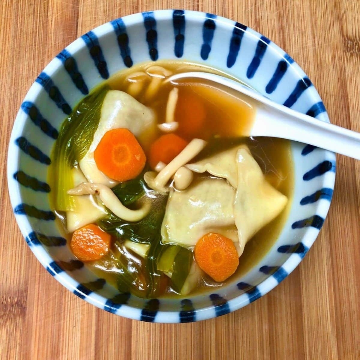 Great Homemade Vegan Wonton Soup