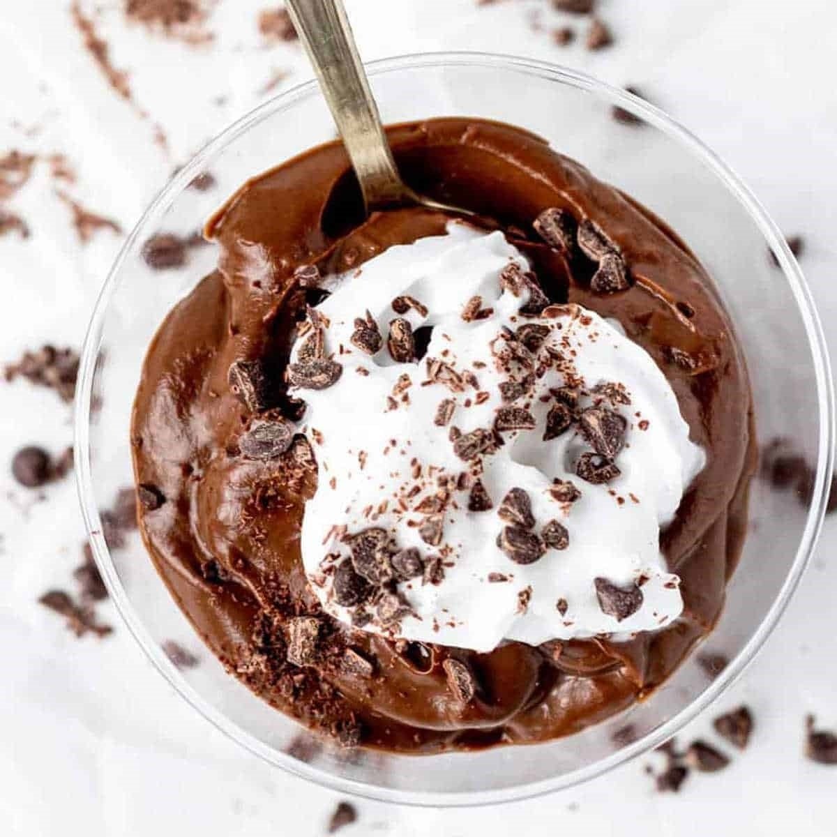 Healthy Chocolate Avocado Pudding Vegan Paleo