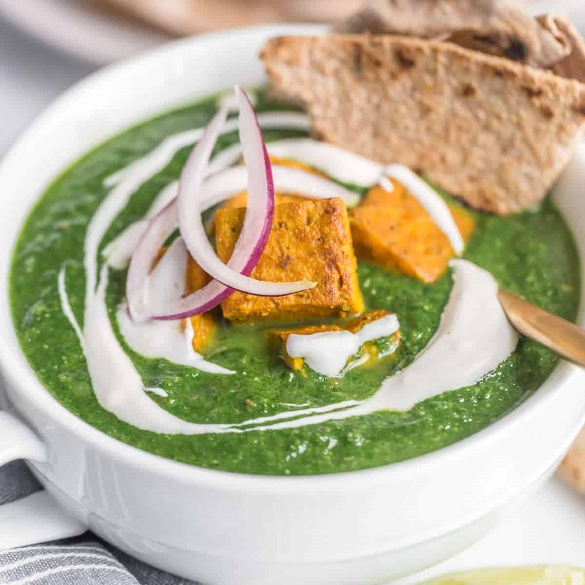 Palak Tofu Spinach Tofu Curry