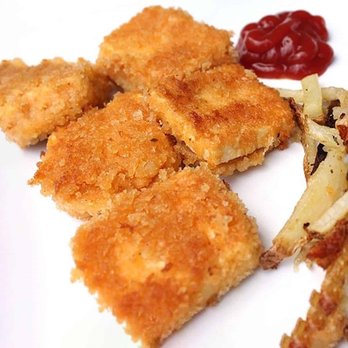 Panko Fried Tofu Nuggets Vegan Chicken Nugget Recipe