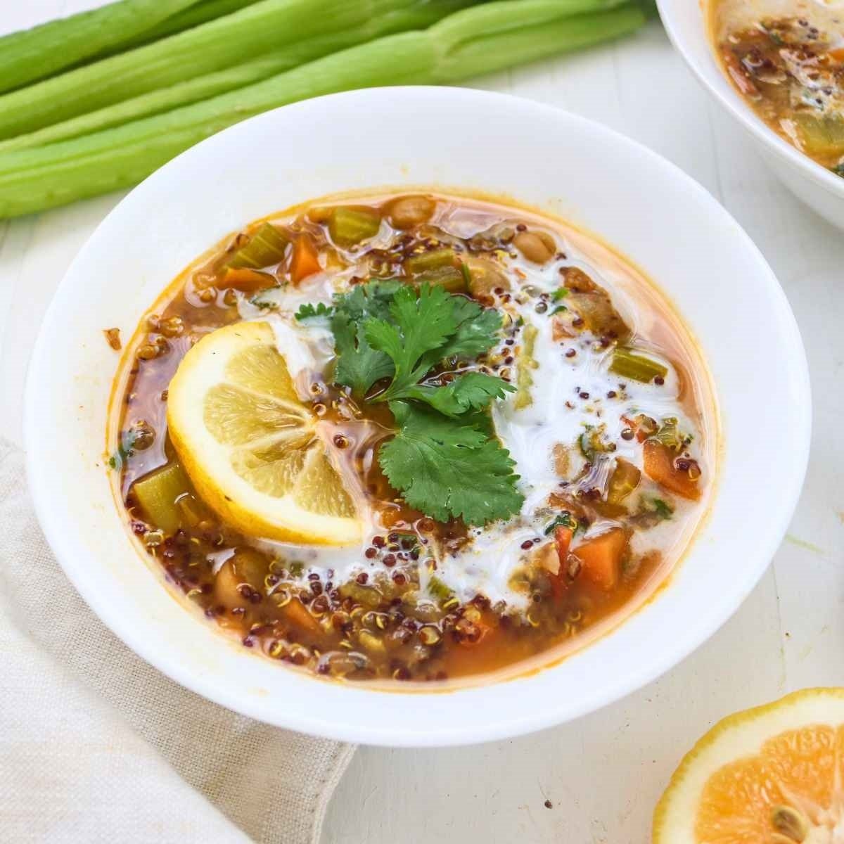 Quinoa And Chickpea Stew Get Set Vegan