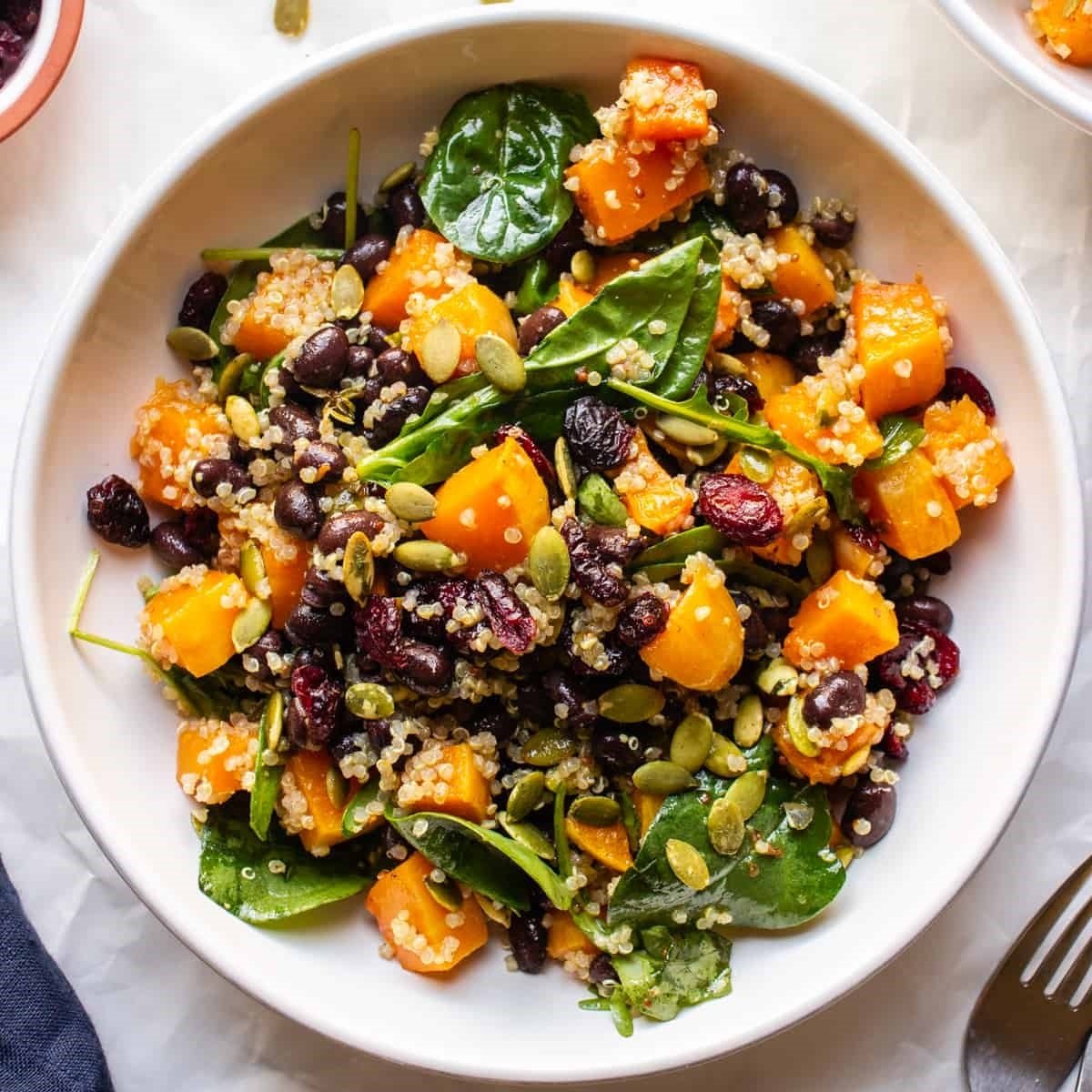 Roasted Butternut Squash Black Bean And Quinoa Salad