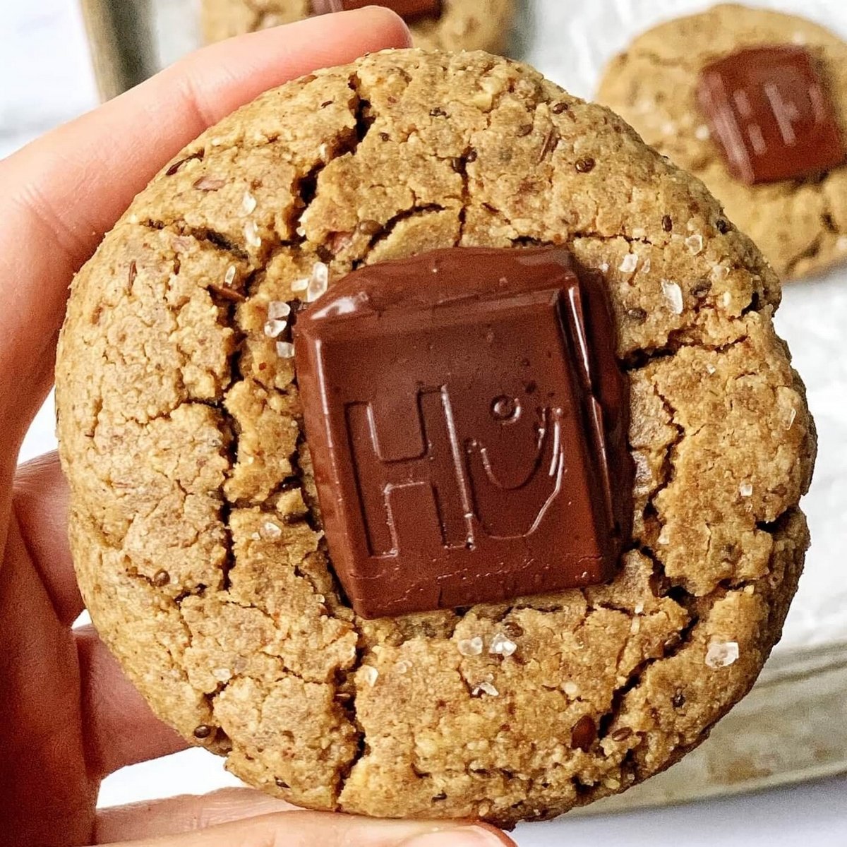 Salty Dark Chocolate Bar Cookies