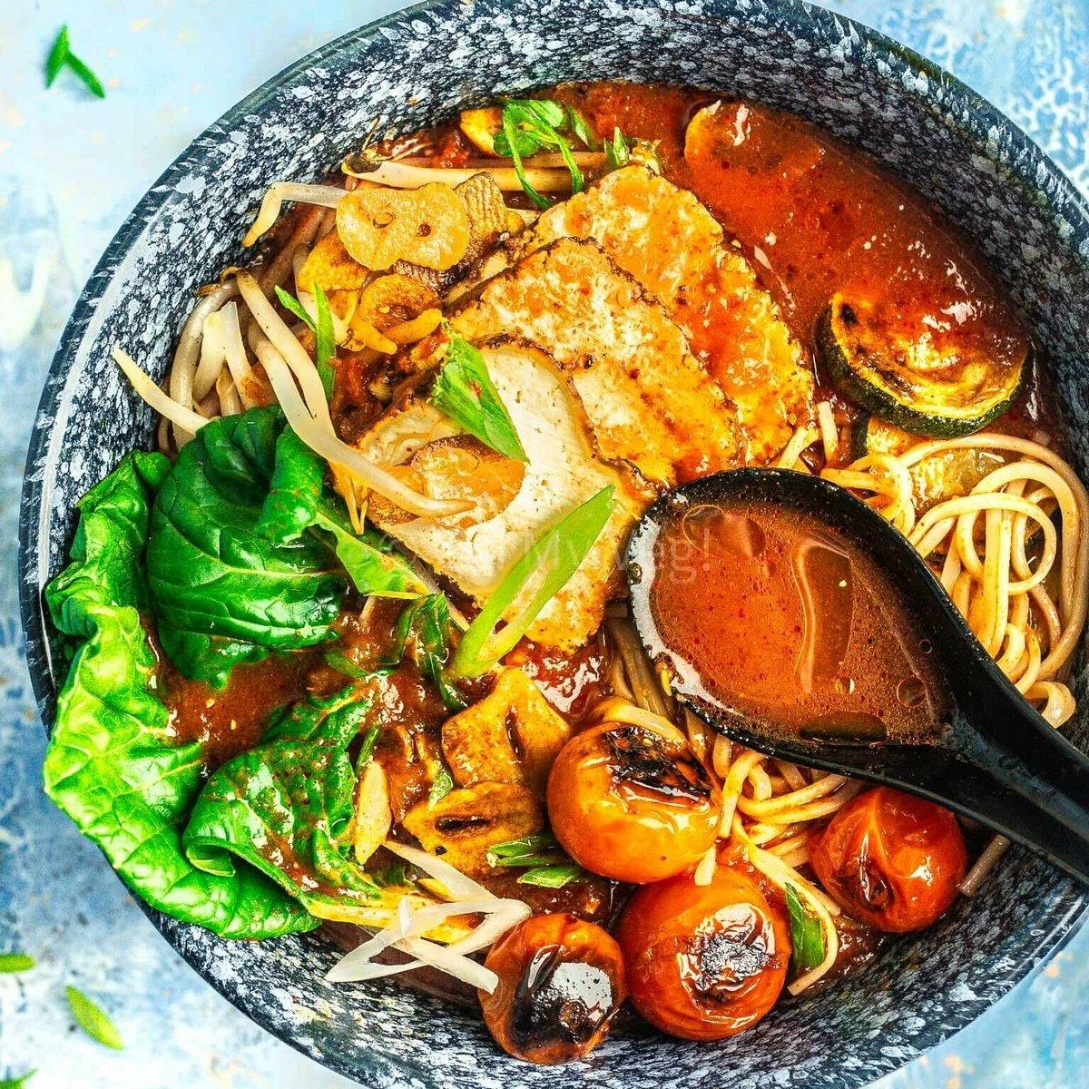 Spicy Tomato Ramen Vegan