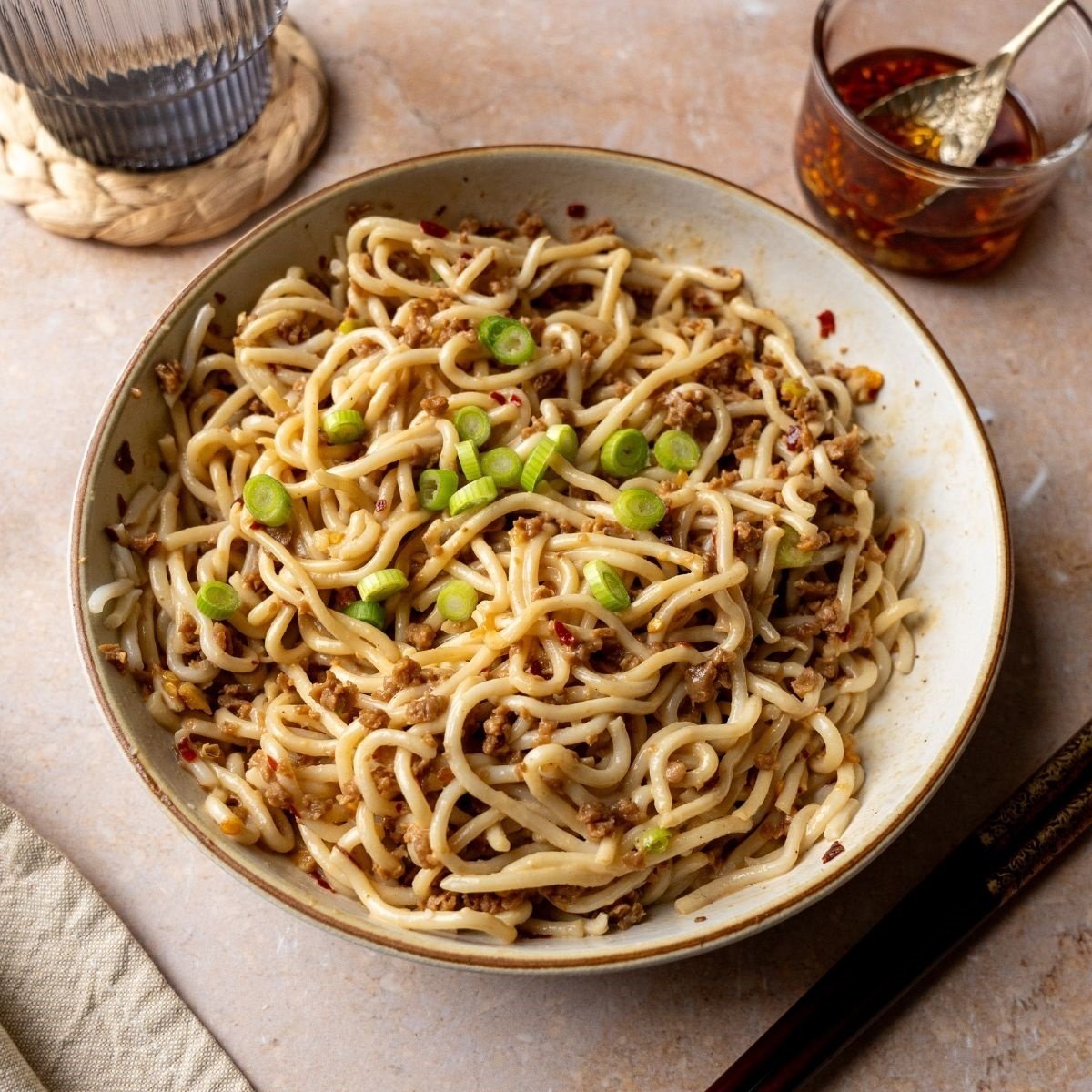 The Best Vegan Dan Dan Noodles With Tvp Mince