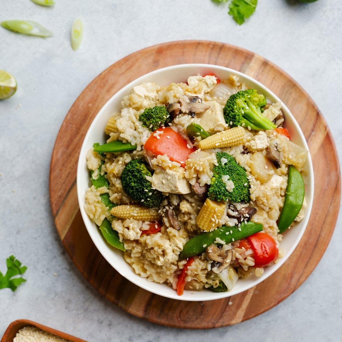 Tofu Vegetable Fried Rice