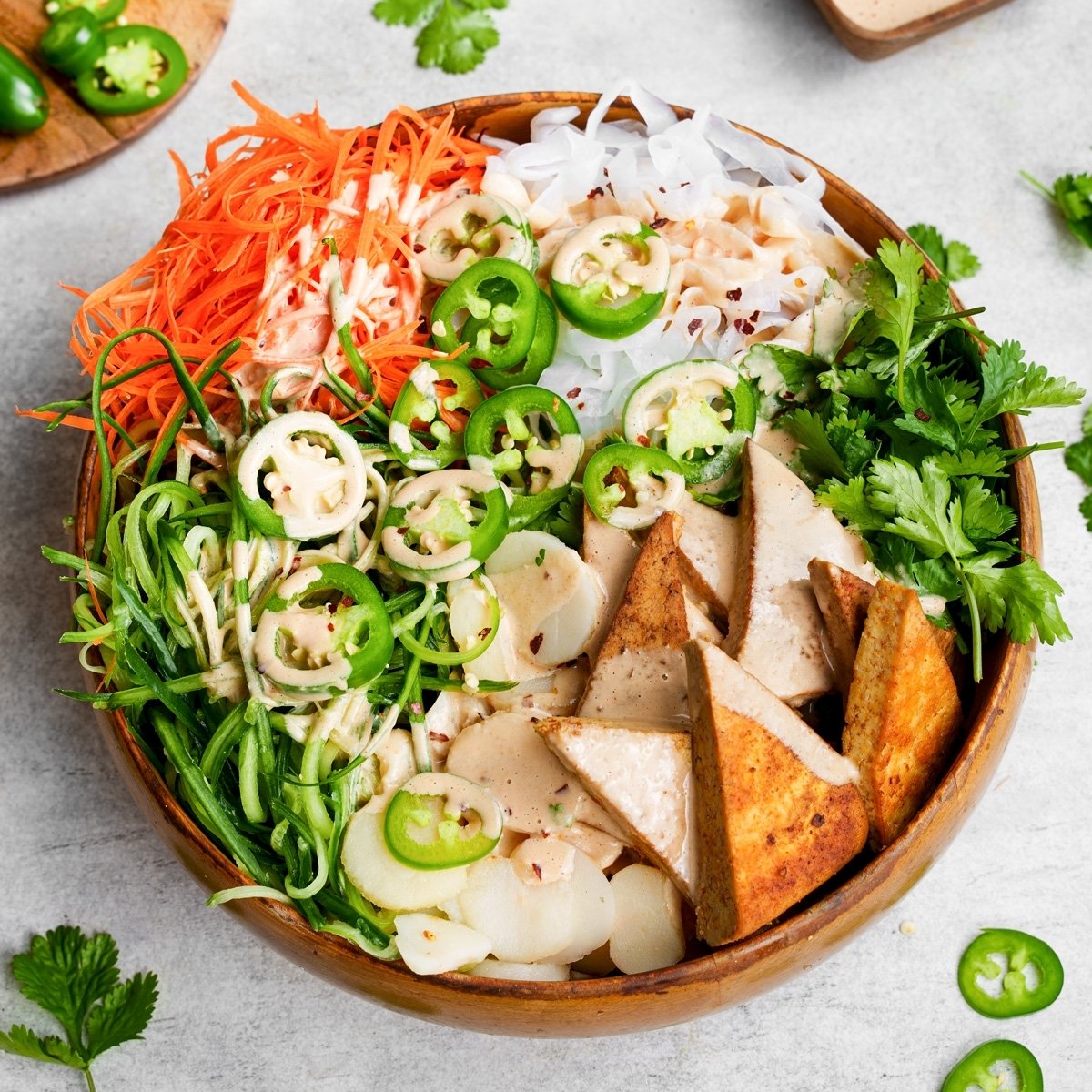 Vegan Banh Mi Noodles With Tofu