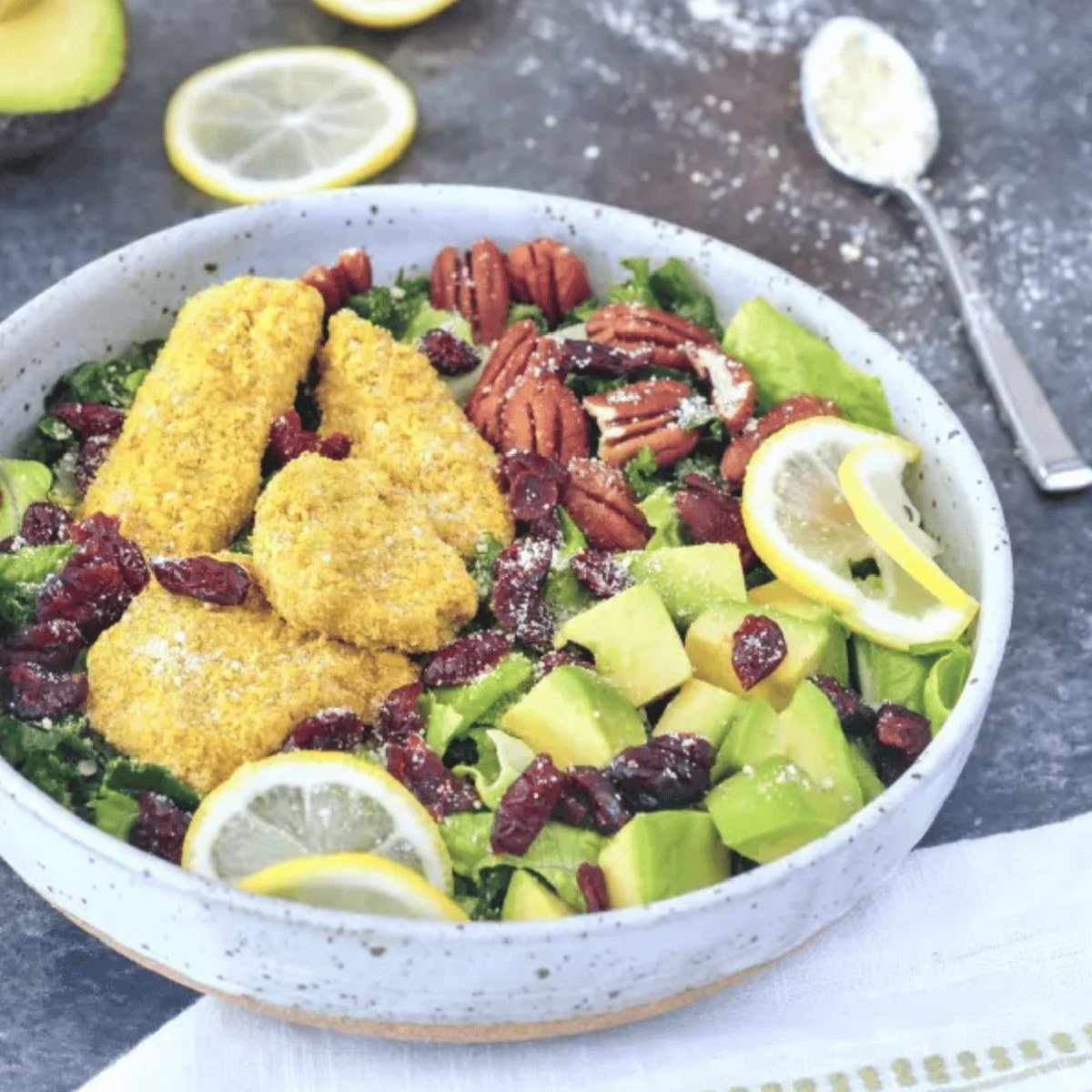 Vegan Chicken Cranberry Salad
