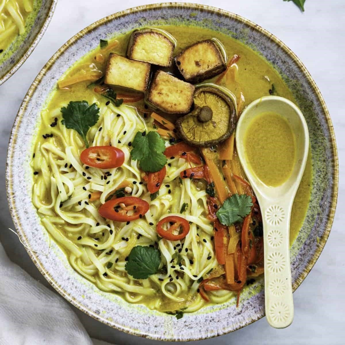 Vegan Golden Noodle Soup Recipe